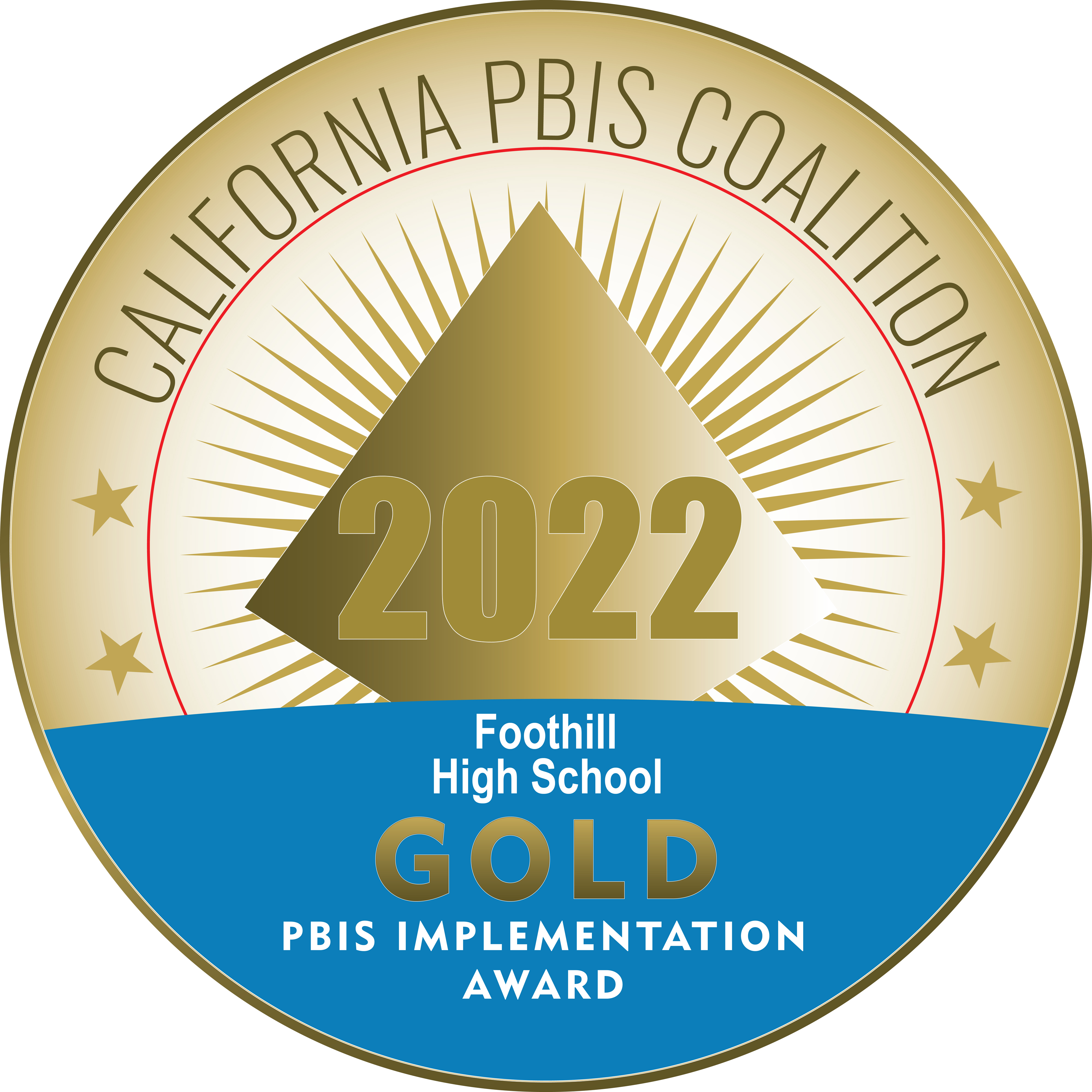 2021-2022 Gold Award from the California PBIS Coalition.