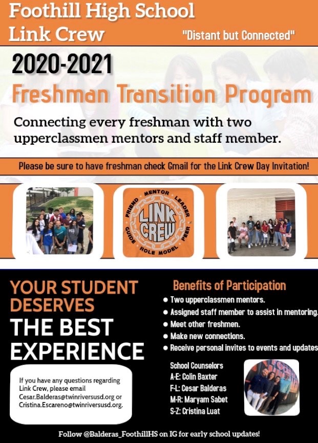 Link Crew Information Flyer